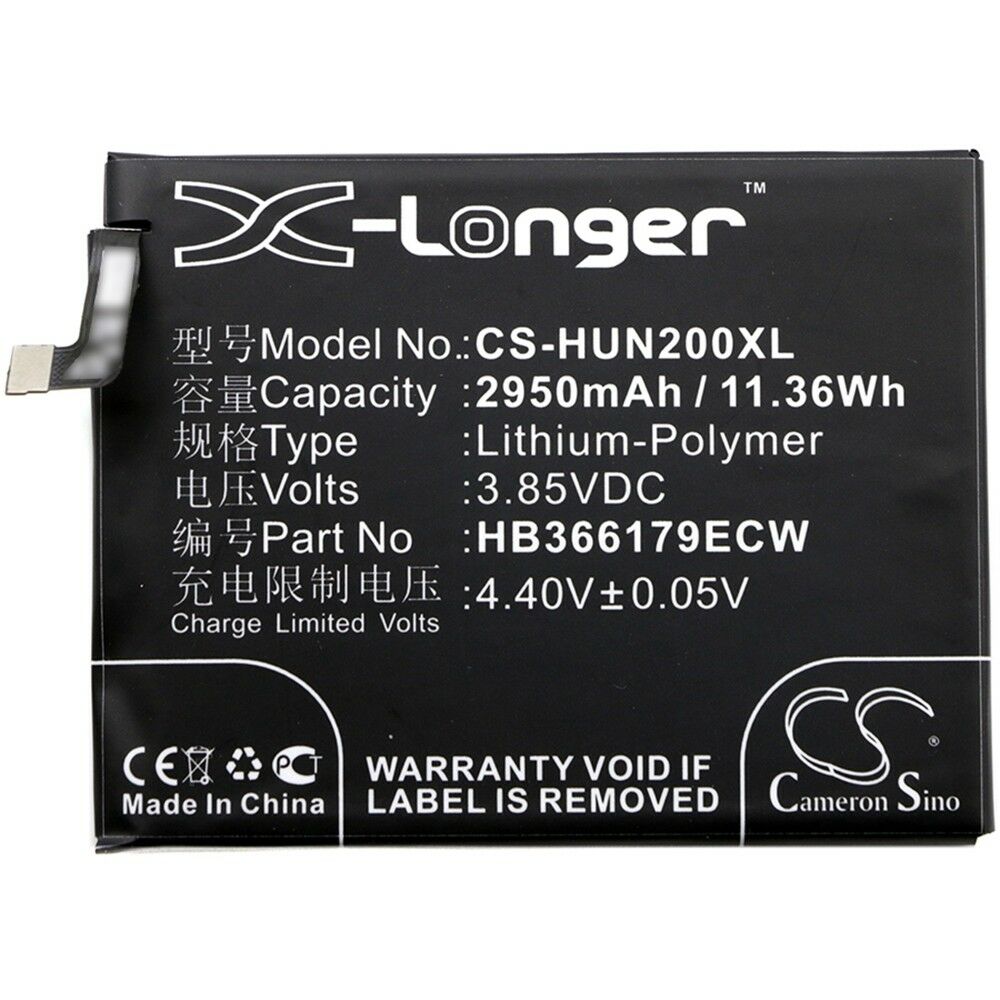 akku für Li-Polymer Huawei Nova 2 II PIC-AL00 TL00 HB366179ECW 2950mAh (kompatibel)