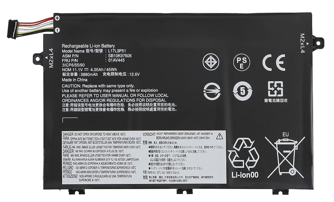akku für Lenovo ThinkPad SB10K97606 SB10K97608 01AV4444 L17C3P51 L17M3P52 SB10K97609 01AV445 L17L3P51