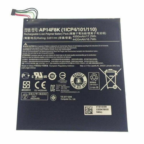 akku für AP14F8K 1ICP4/101/110 Acer Iconia Tab A1-850 B1-810 B1-820 W1-810 (kompatibel)