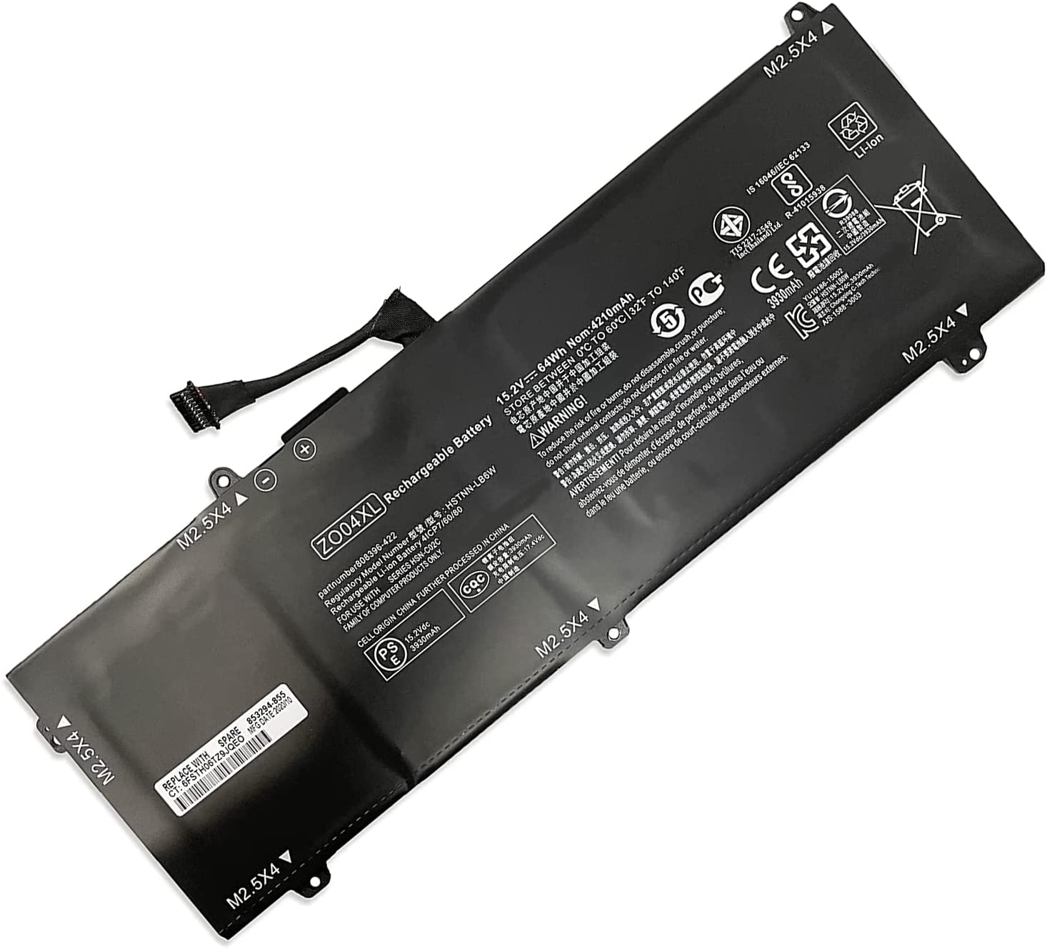 akku für ZO04XL 808396-421 808450-002 HSTNN-LB6W HP ZBook Studio G3