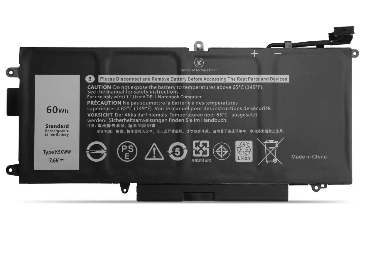 akku für 7.6V 60Wh K5XWW Dell Latitude 5289 7389 7390 E5289 P29S001 P29S002 2-in-1