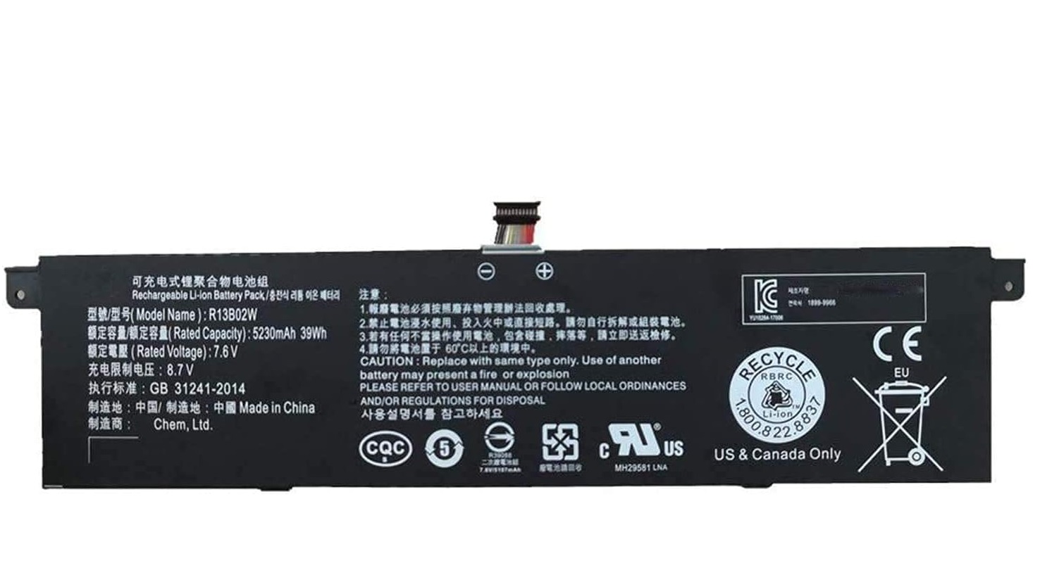 akku für R13B01W R13B02W 7.6V 39Wh Xiaomi Mi Air 13.3 Inch Series TM1613 TM1604 161301